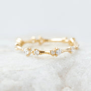 Round Brilliant Cut Full Eternity Wedding Band Mapple Gems